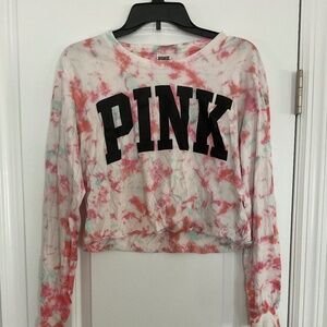 Women's Small / S PINK Victoria's Secret Tie Dye Long Sleeve Shirt